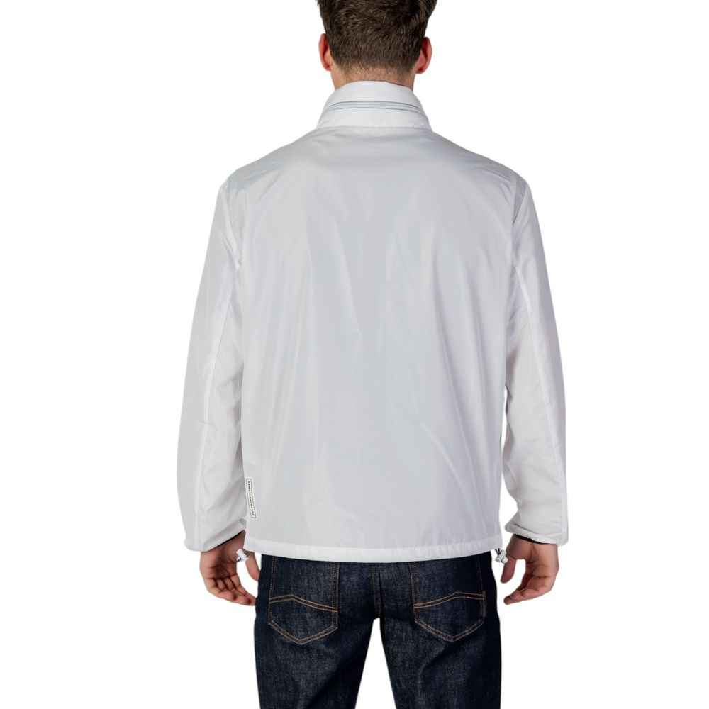 Armani Exchange White Polyester Shell Jacket