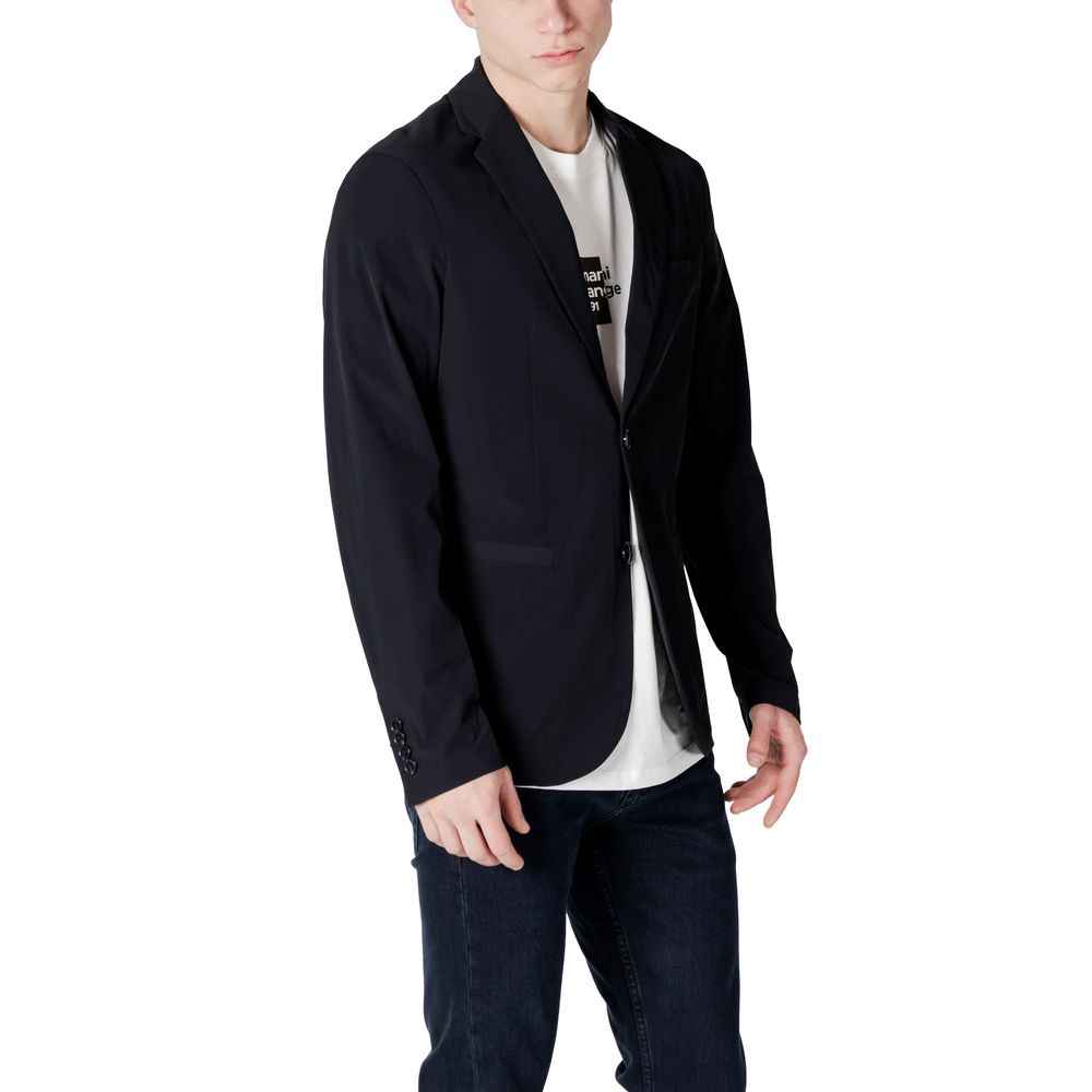 Armani Exchange Black Cotton Blazer