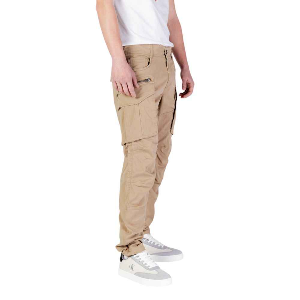 Replay Beige Cotton Relaxed Fit Jean