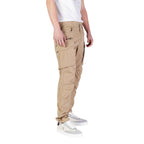 Replay Beige Cotton Relaxed Fit Jean