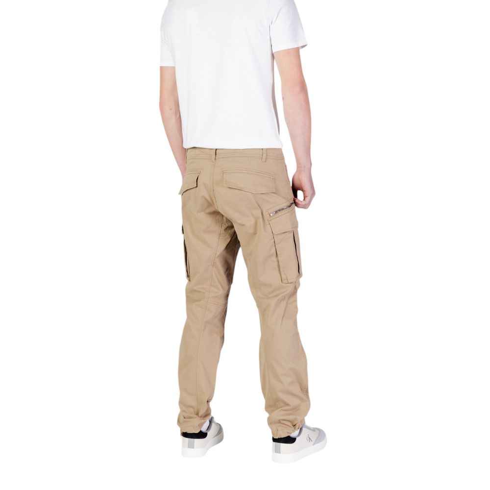 Replay Beige Cotton Relaxed Fit Jean