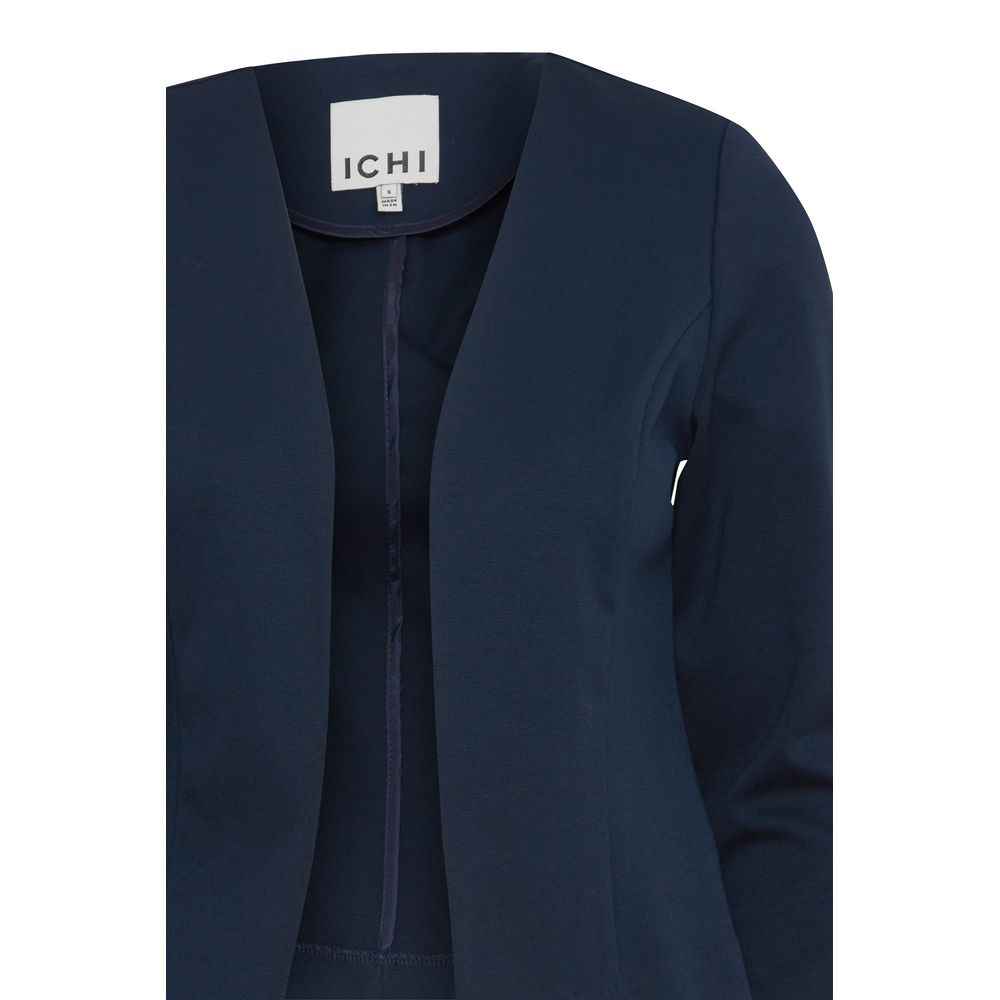 ICHI Blue Polyester Blazer