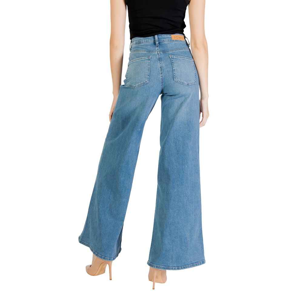 ICHI Light Blue Cotton Bootcut Jean