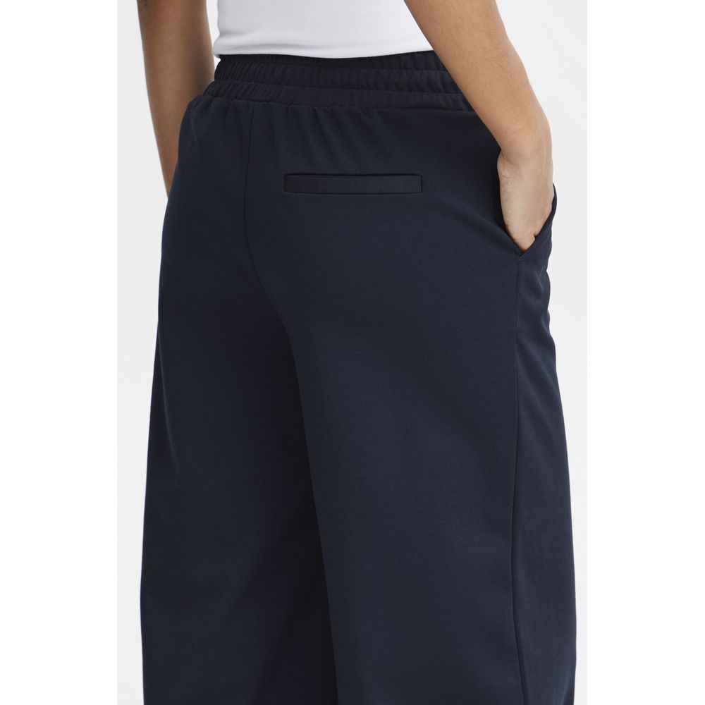 ICHI Blue Recycled Polyurethane Pant