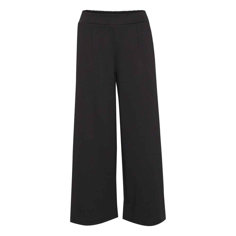 ICHI Black Recycled Polyester Pant