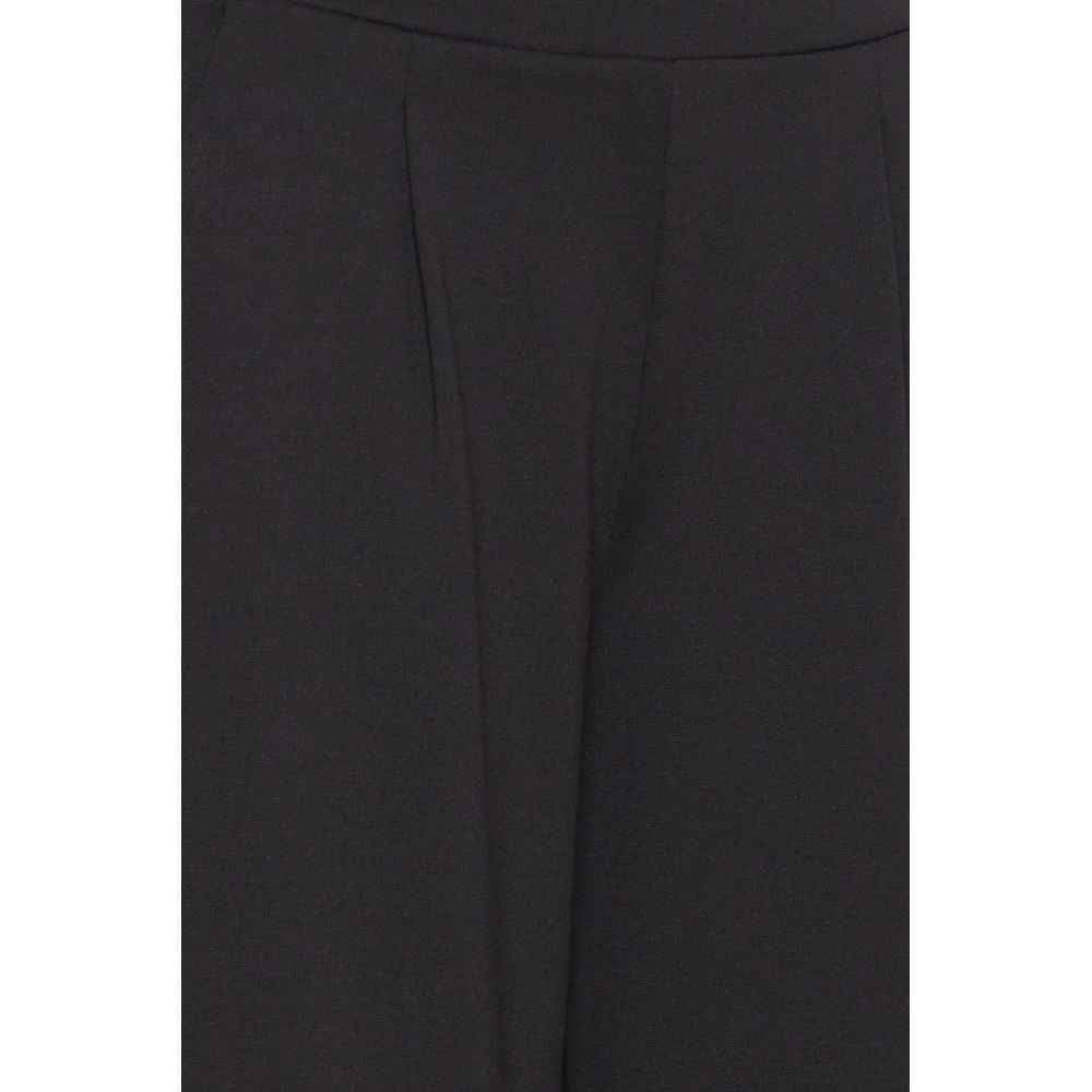 ICHI Black Recycled Polyester Pant