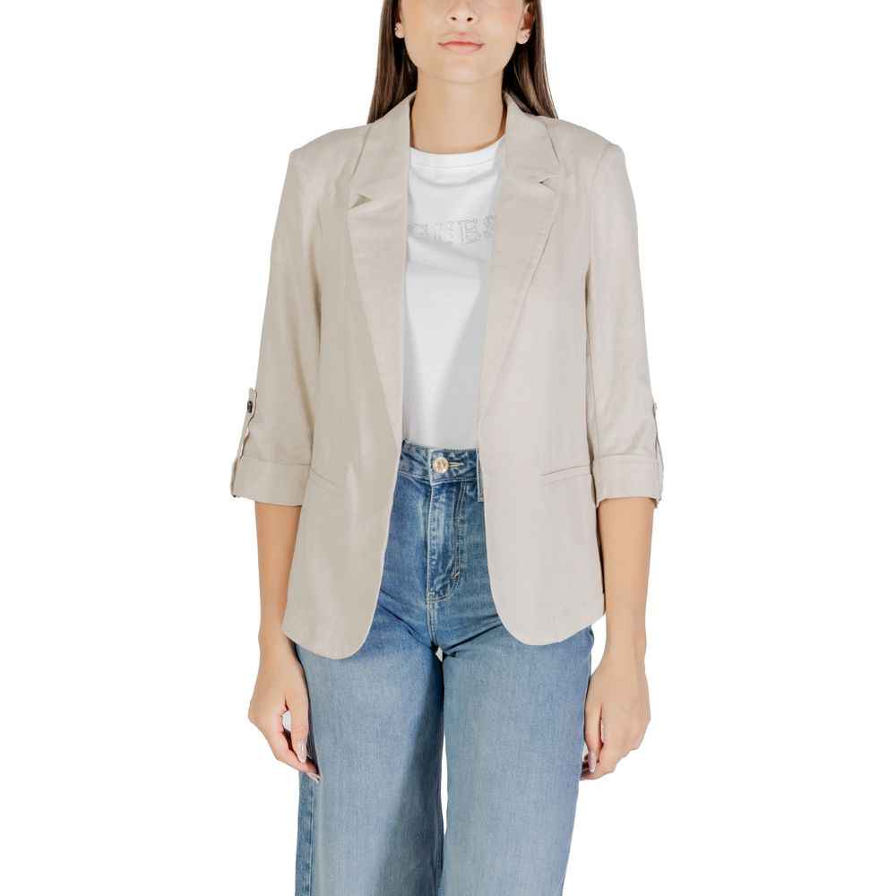 Only Beige Linen Blazer