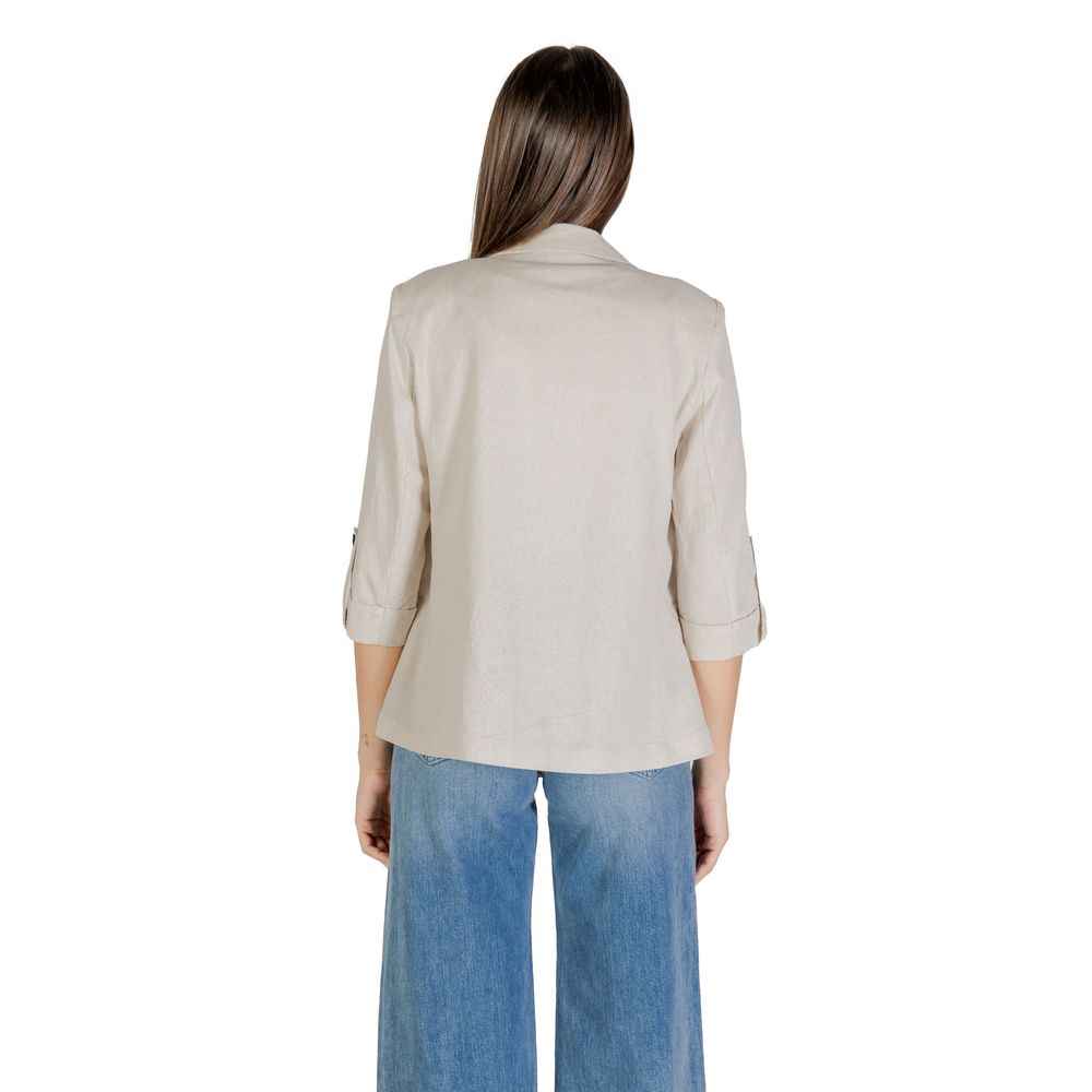 Only Beige Linen Blazer