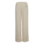 ICHI Beige Recycled Polyurethane Pant