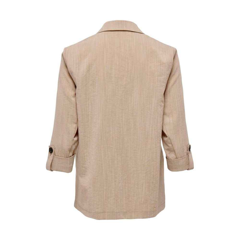 Only Beige Viscose Blazer
