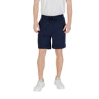 Hugo Boss Blue Cotton Bermuda