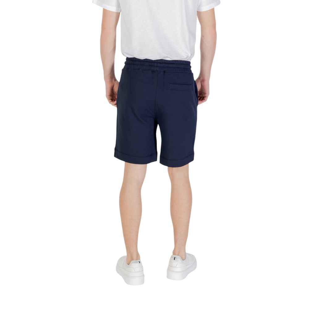 Hugo Boss Blue Cotton Bermuda