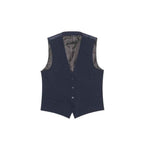 Antony Morato Blue Polyester Waistcoat
