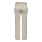 Only Beige Cotton Relaxed Fit Jean