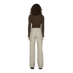 Only Beige Cotton Relaxed Fit Jean