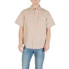 Calvin Klein Jeans Beige Linen Shortsleeve