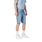 Calvin Klein Jeans Blue Cotton Bermuda