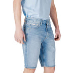 Calvin Klein Jeans Blue Cotton Bermuda