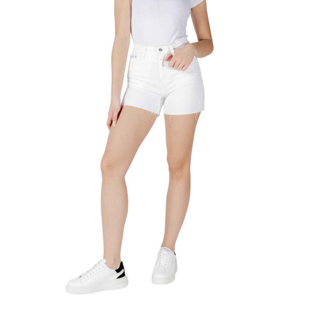 Calvin Klein Jeans White Cotton Short