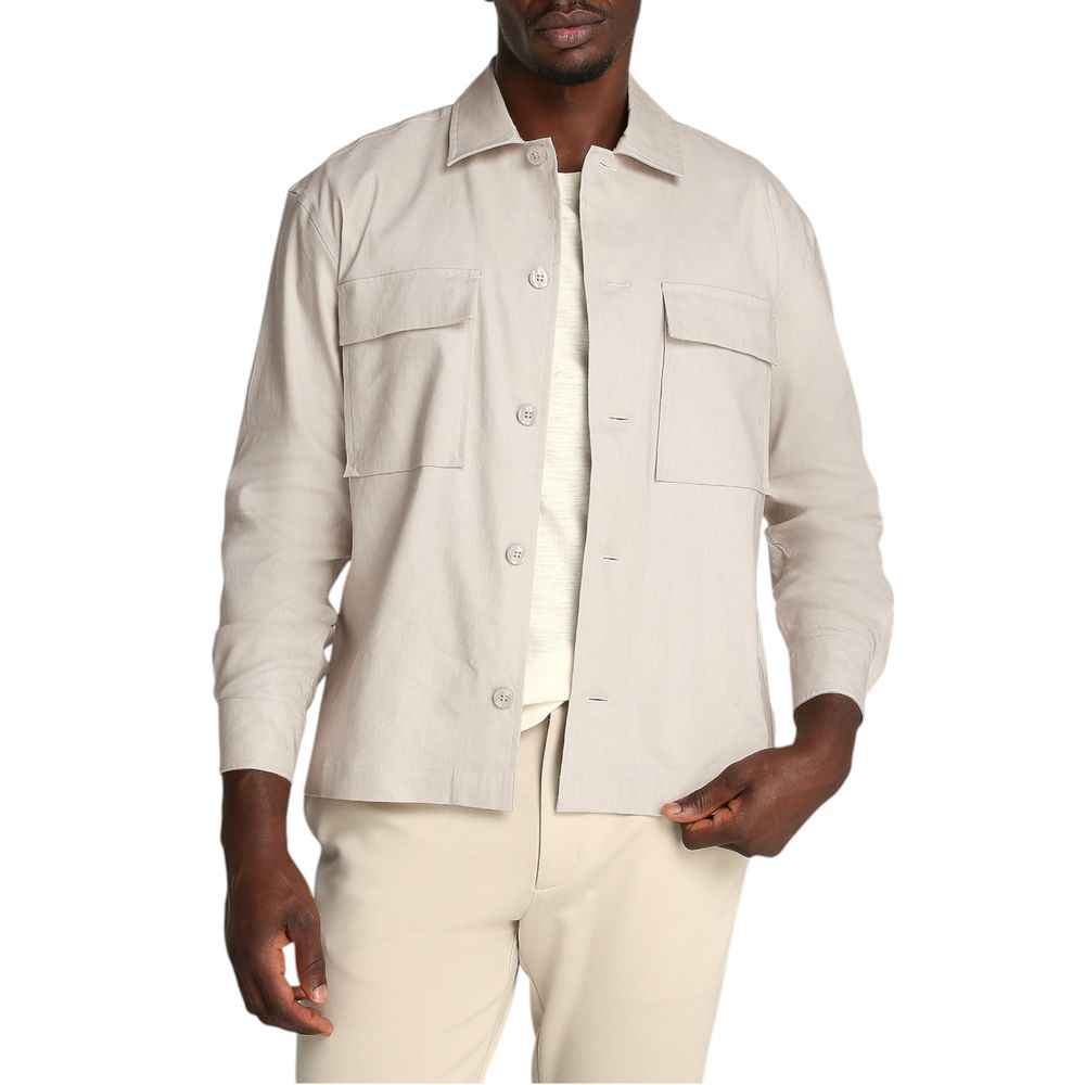 Calvin Klein Beige Lyocell Coat