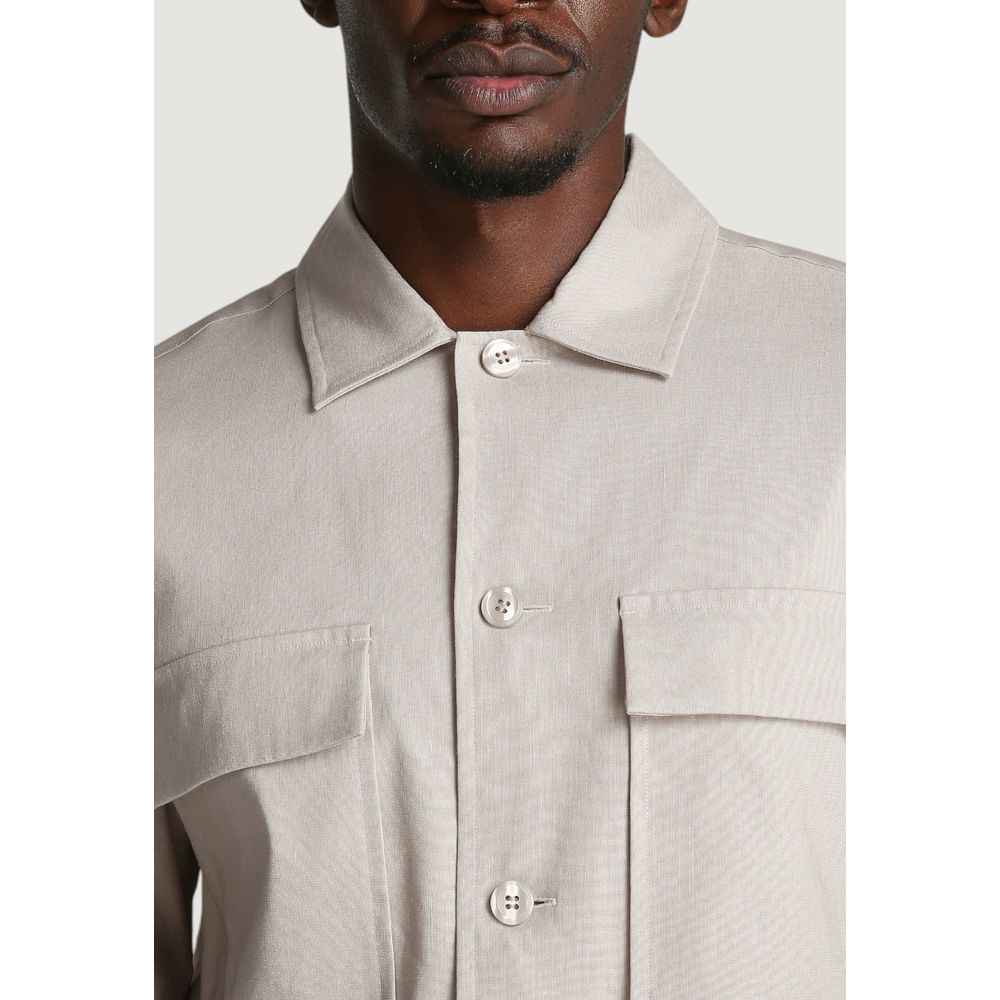 Calvin Klein Beige Lyocell Coat