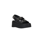 Tommy Hilfiger Jeans Black Leather Sandal