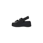 Tommy Hilfiger Jeans Black Leather Sandal