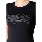 Guess Black Cotton T-Shirt