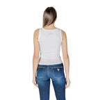 Guess White Cotton Tank Top