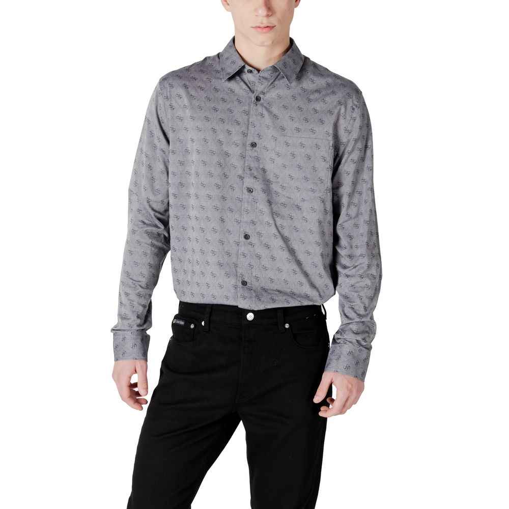 Guess Gray Cotton Shirt