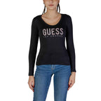 Guess Black Cotton Long Sleeve
