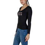 Guess Black Cotton Long Sleeve