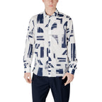 Antony Morato Blue Viscose Shirt