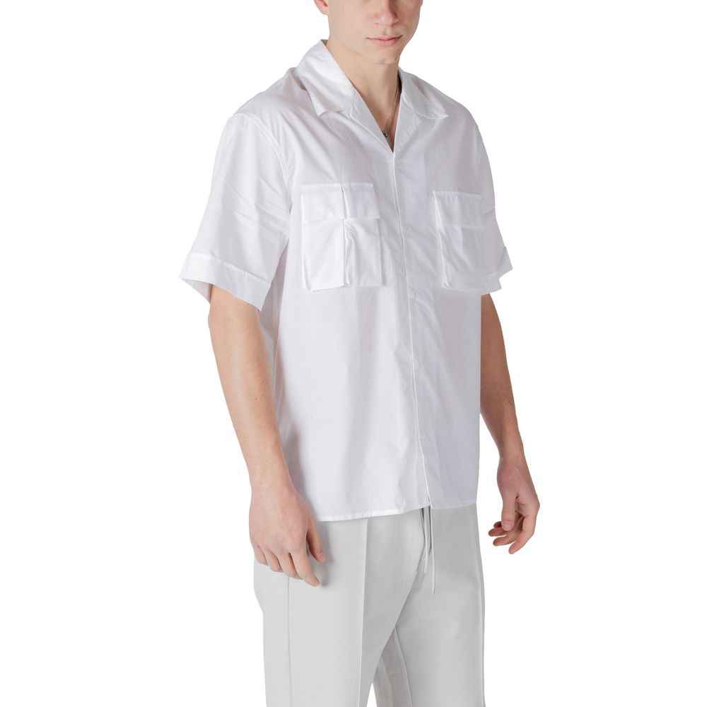 Antony Morato White Lyocell Shortsleeve