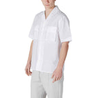Antony Morato White Lyocell Shortsleeve
