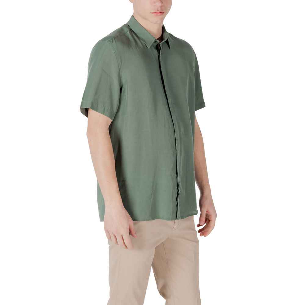 Antony Morato Green Lyocell Shortsleeve
