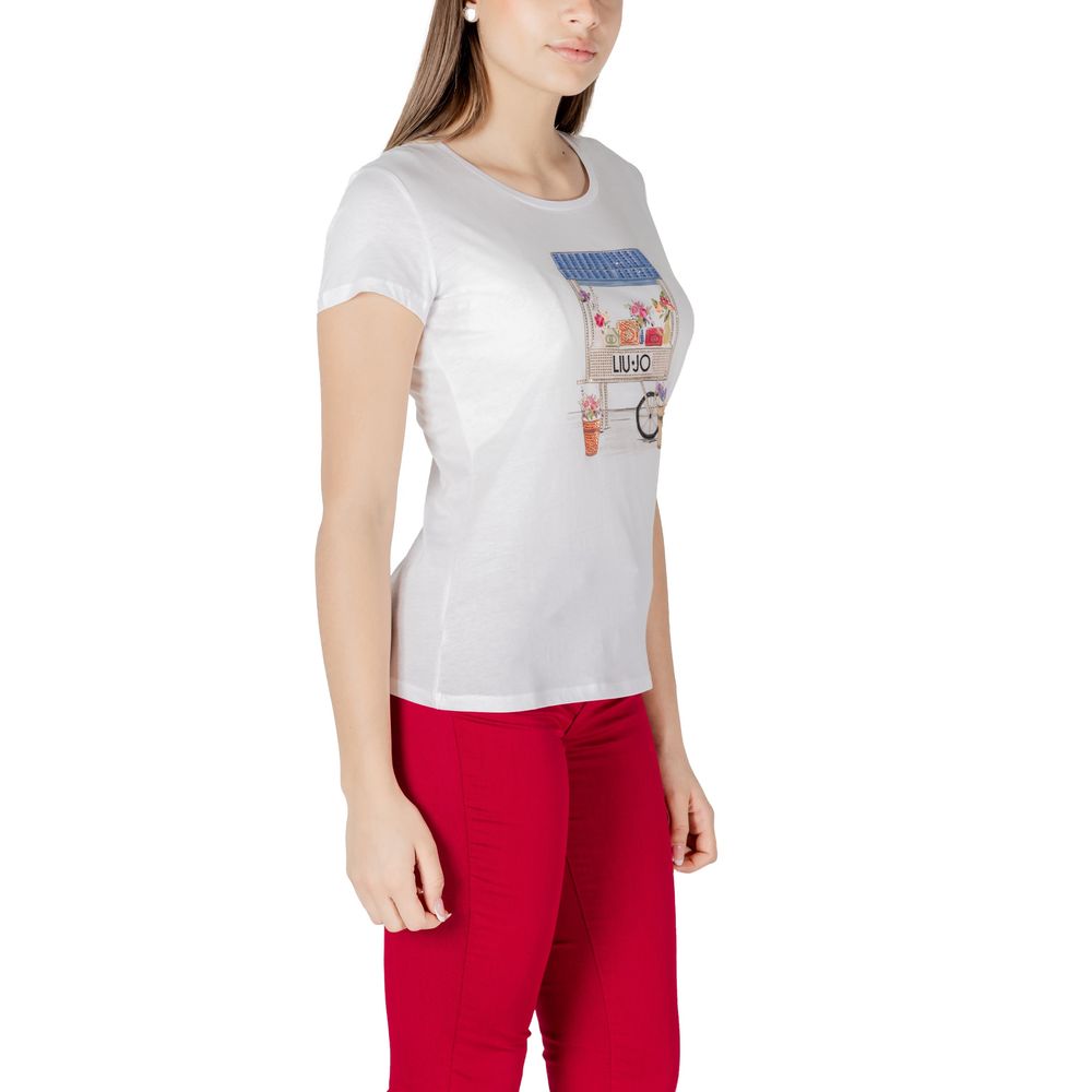 Liu Jo Bicolor Cotton T-Shirt