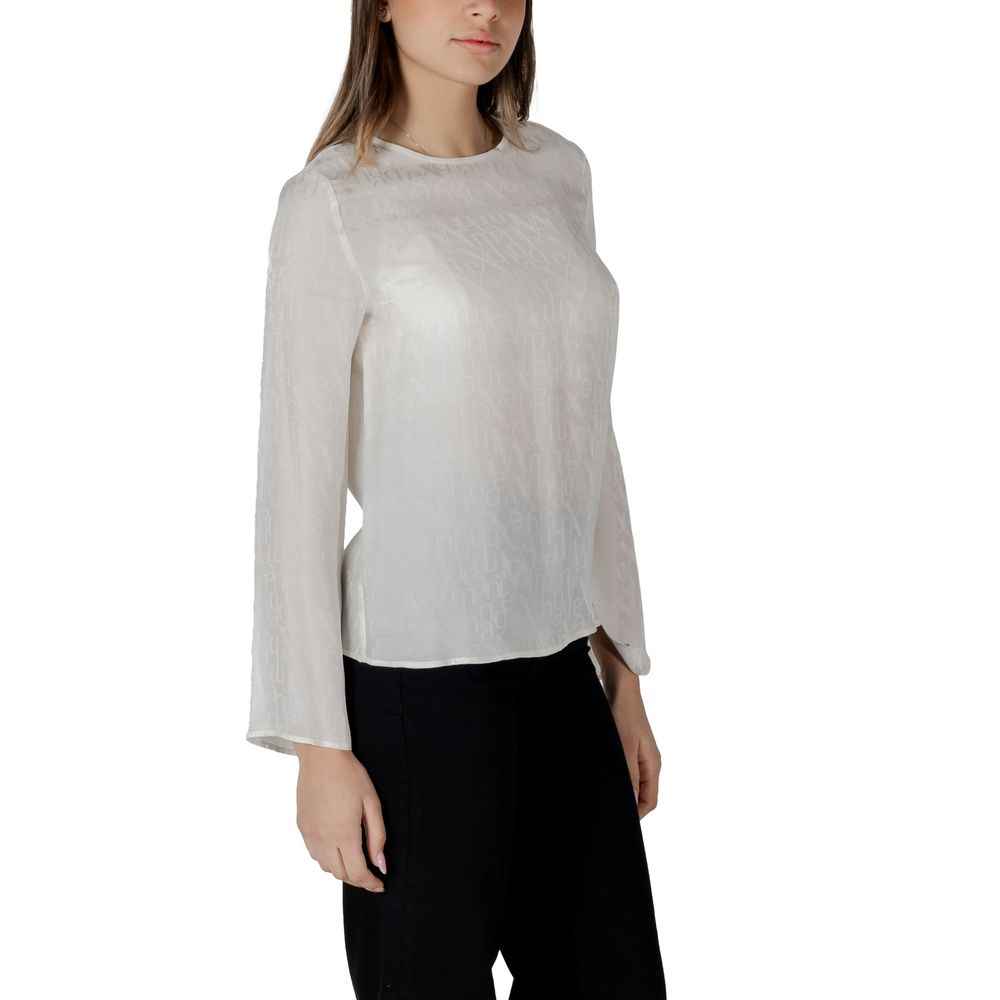 Armani Exchange Cream Viscose Blouse