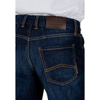 Armani Exchange Blue Cotton Bermuda Shorts