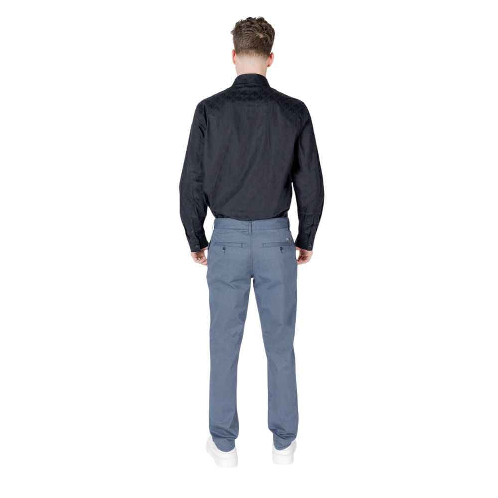 Armani Exchange Blue Cotton Skinny Pants