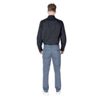 Armani Exchange Blue Cotton Skinny Pants
