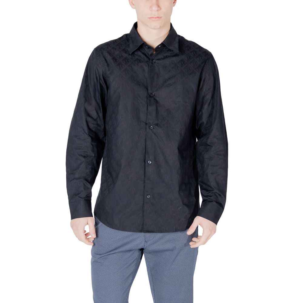 Armani Exchange Blue Cotton Shirt