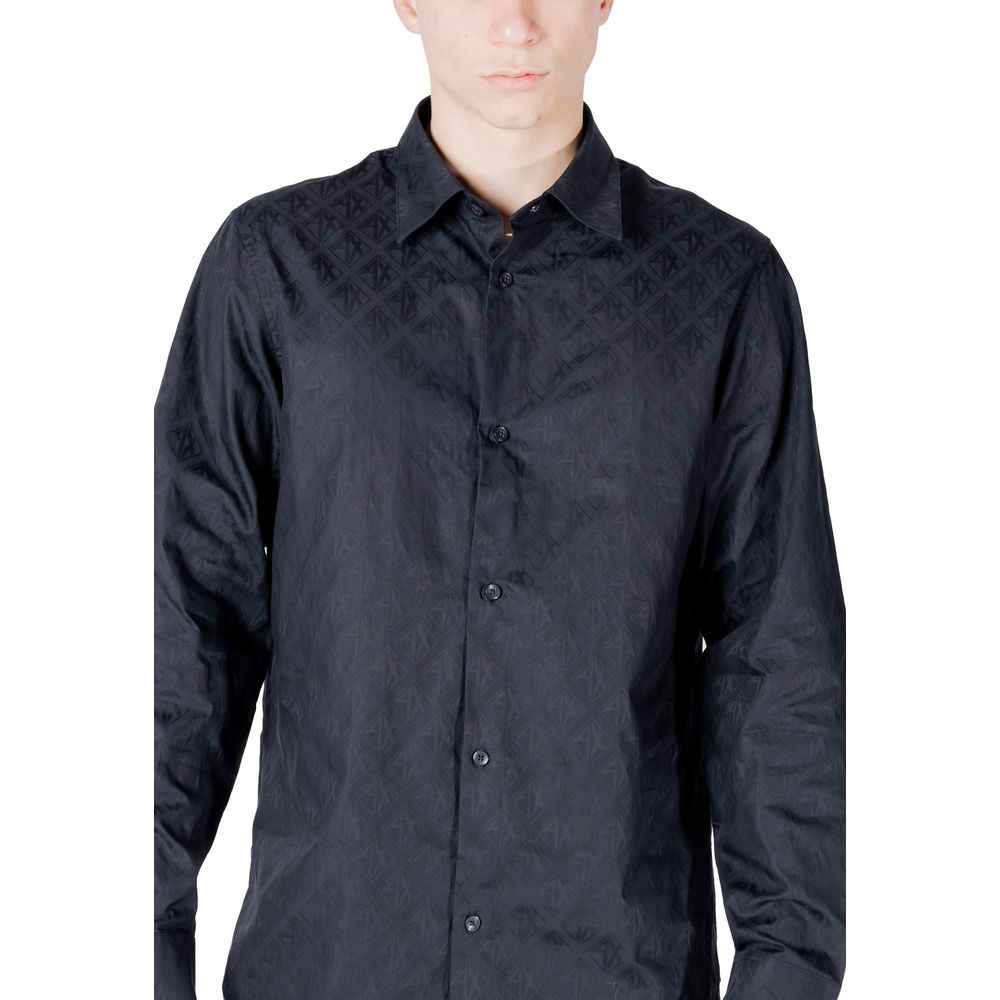 Armani Exchange Blue Cotton Shirt
