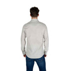 Armani Exchange Cream Cotton Pattern Shirt