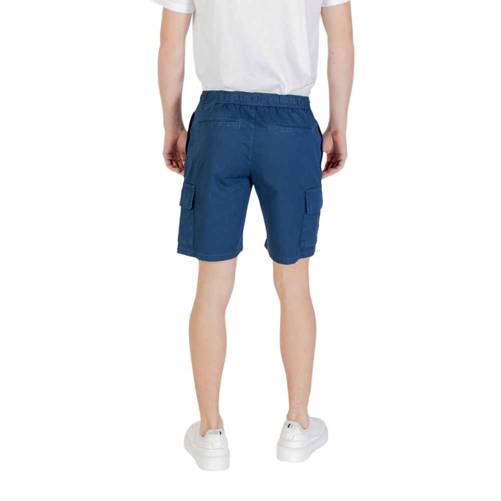 Hugo Boss Blue Cotton Bermuda