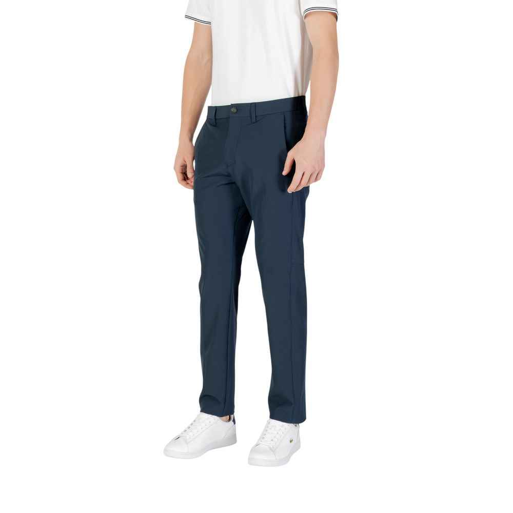 Hugo Boss Blue Polyester Skinny Pant