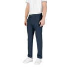 Hugo Boss Blue Polyester Skinny Pant