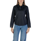Jacqueline De Yong Black Cotton Blouse