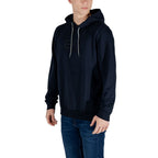 EA7 Emporio Armani Blue Cotton Hoodie