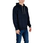 EA7 Emporio Armani Blue Cotton Hoodie